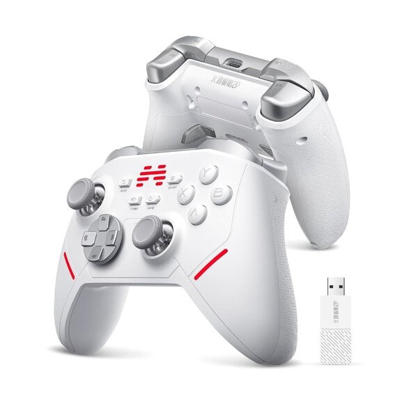 BEITONG KP20 Wireless Game Controller for PC Switch Android Steam Deck TV, White - Picture 1 of 8